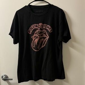 The Rolling Stones Black Short Sleeve Tee